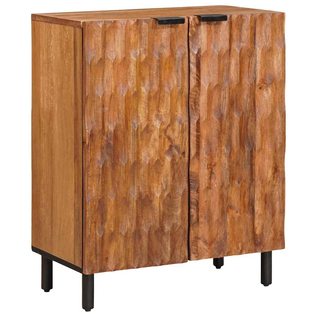 Sideboard Acacia Brown Finish 60 x 33 x 75 cm Solid Mango Wood