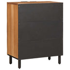 Sideboard Acacia Brown Finish 60 x 33 x 75 cm Solid Mango Wood