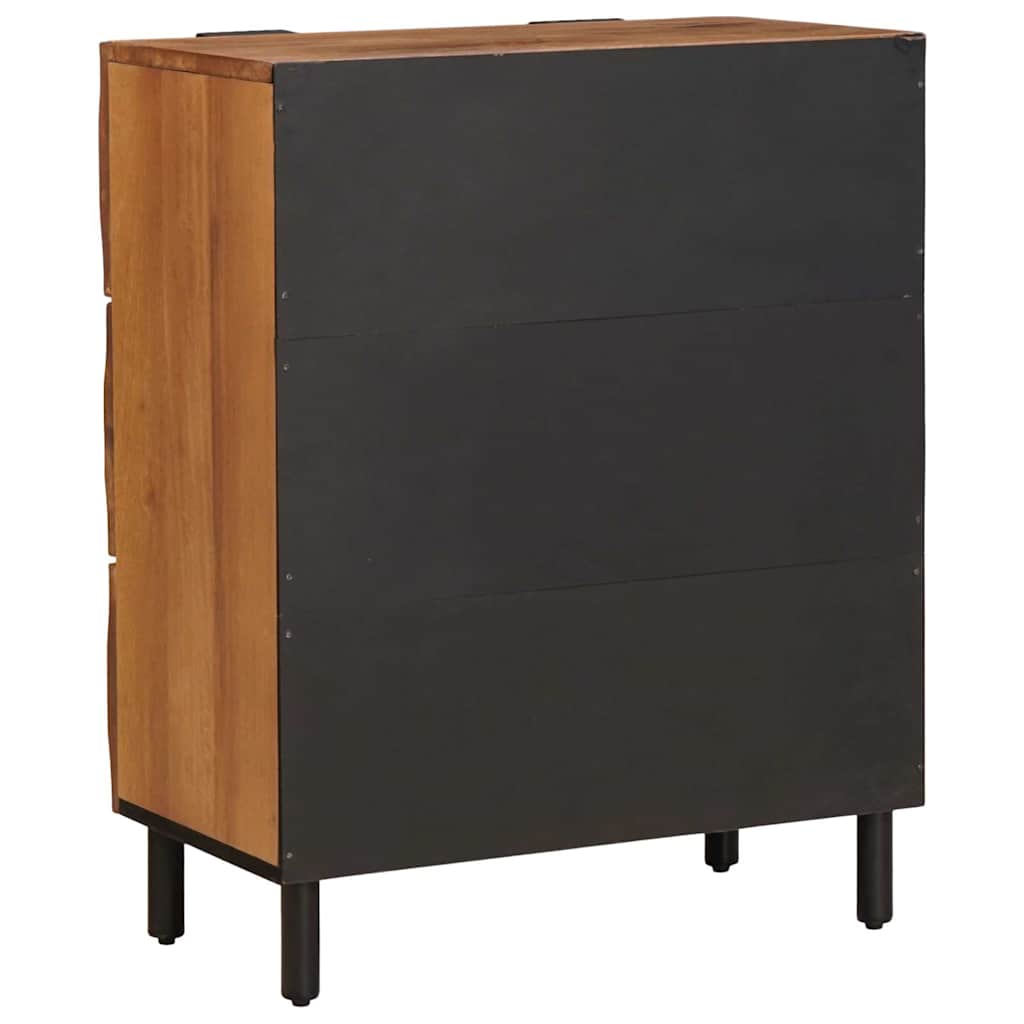Sideboard Acacia Brown Finish 60 x 33 x 75 cm Solid Mango Wood