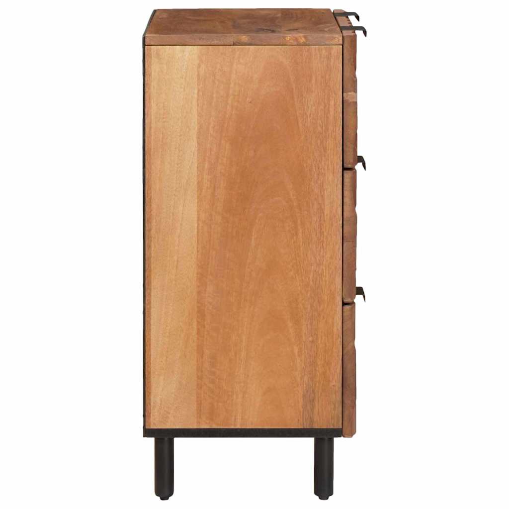 Sideboard Acacia Brown Finish 60 x 33 x 75 cm Solid Mango Wood