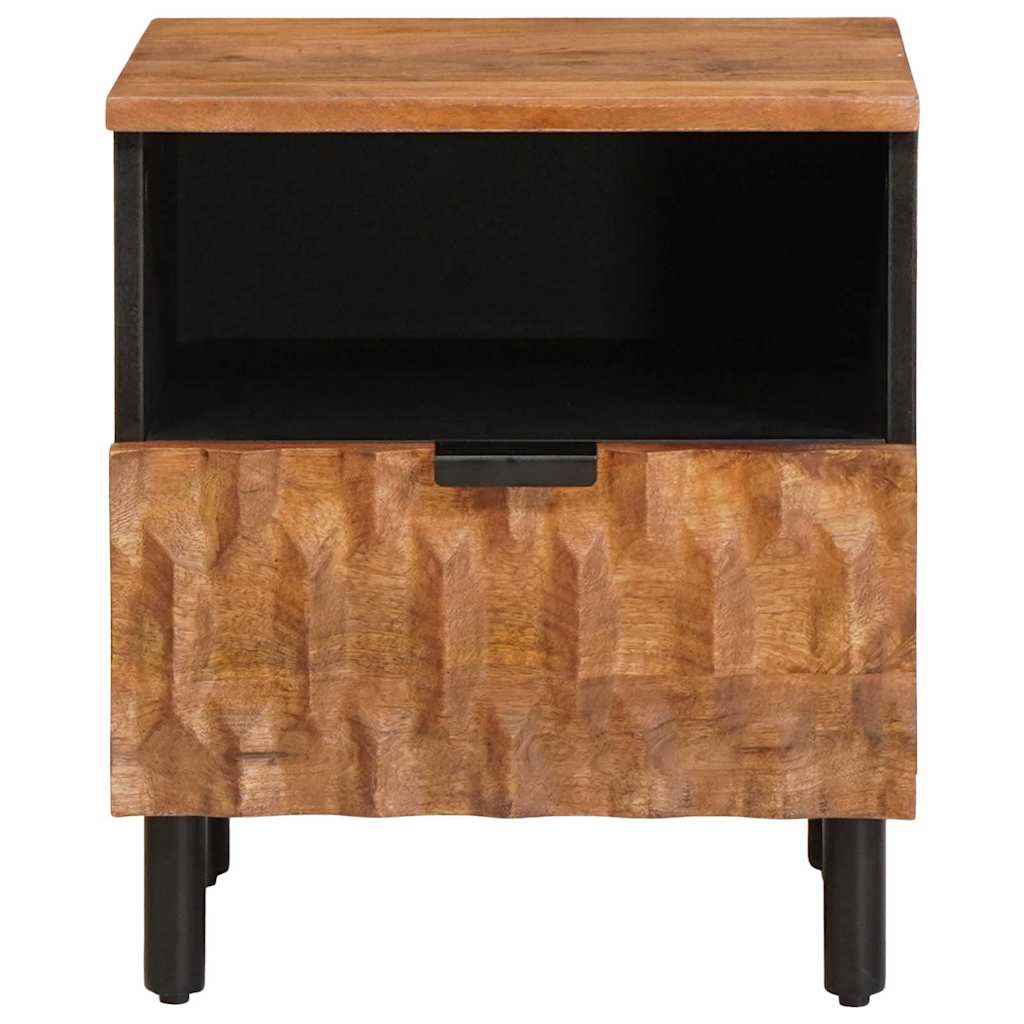 Bedside Cabinet Brown 40 x 33 x 46 cm Solid Mango Wood