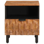 Bedside Cabinet Brown 40 x 33 x 46 cm Solid Mango Wood