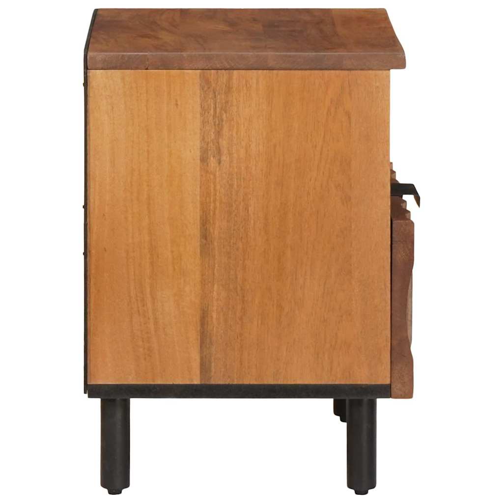 Bedside Cabinet Brown 40 x 33 x 46 cm Solid Mango Wood
