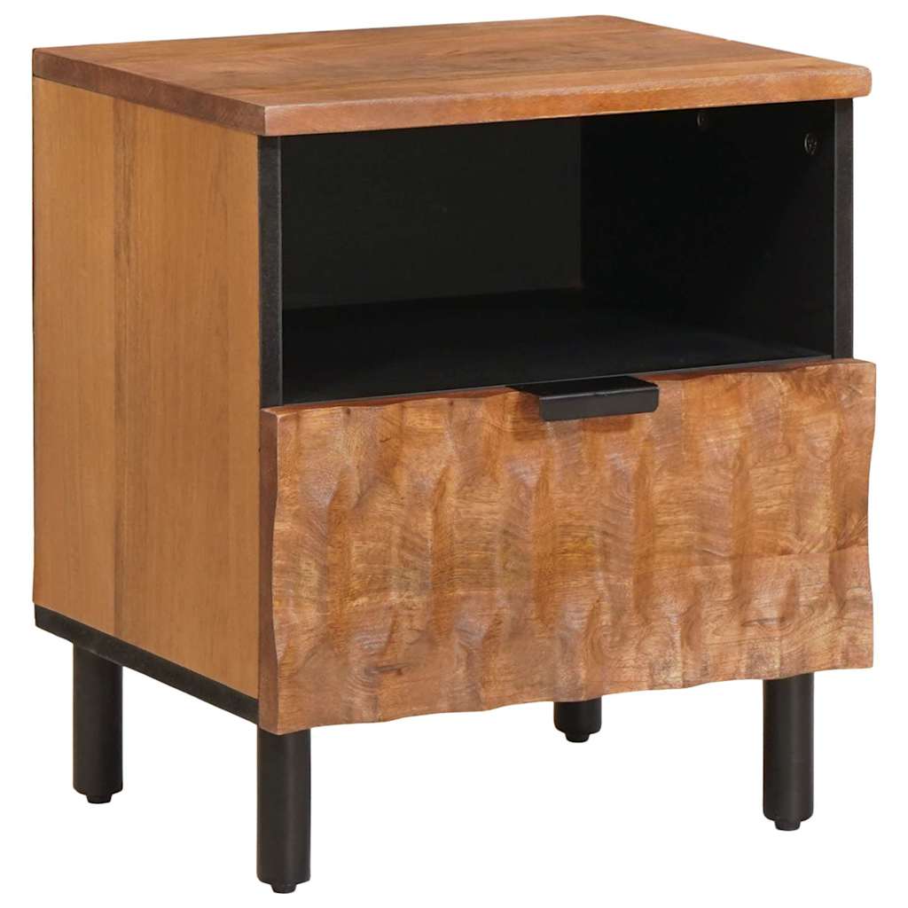 Bedside Cabinet 2 pcs Brown 40 x 33 x 46 cm Solid Mango Wood