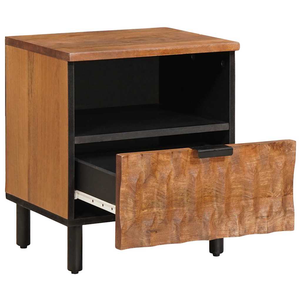 Bedside Cabinet 2 pcs Brown 40 x 33 x 46 cm Solid Mango Wood