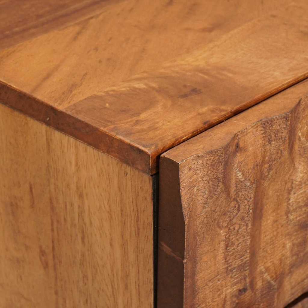 Bedside Cabinet Brown 50 x 33 x 60 cm Solid Mango Wood