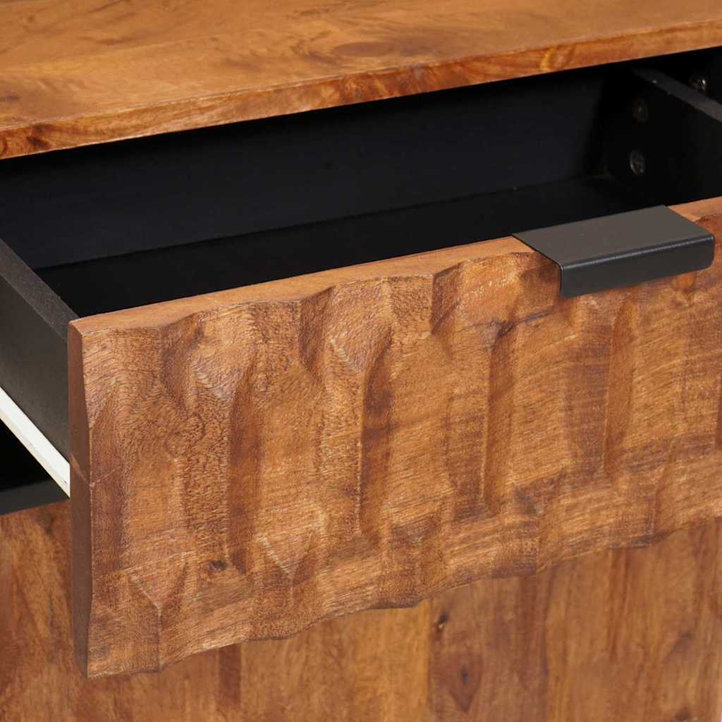 Bedside Cabinet Brown 50 x 33 x 60 cm Solid Mango Wood