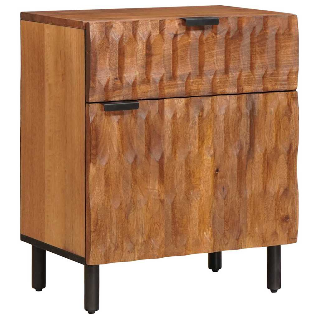 Bedside Cabinet Brown 50 x 33 x 60 cm Solid Mango Wood