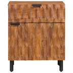 Bedside Cabinet Brown 50 x 33 x 60 cm Solid Mango Wood