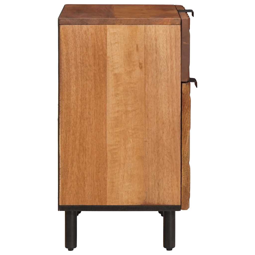 Bedside Cabinet Brown 50 x 33 x 60 cm Solid Mango Wood