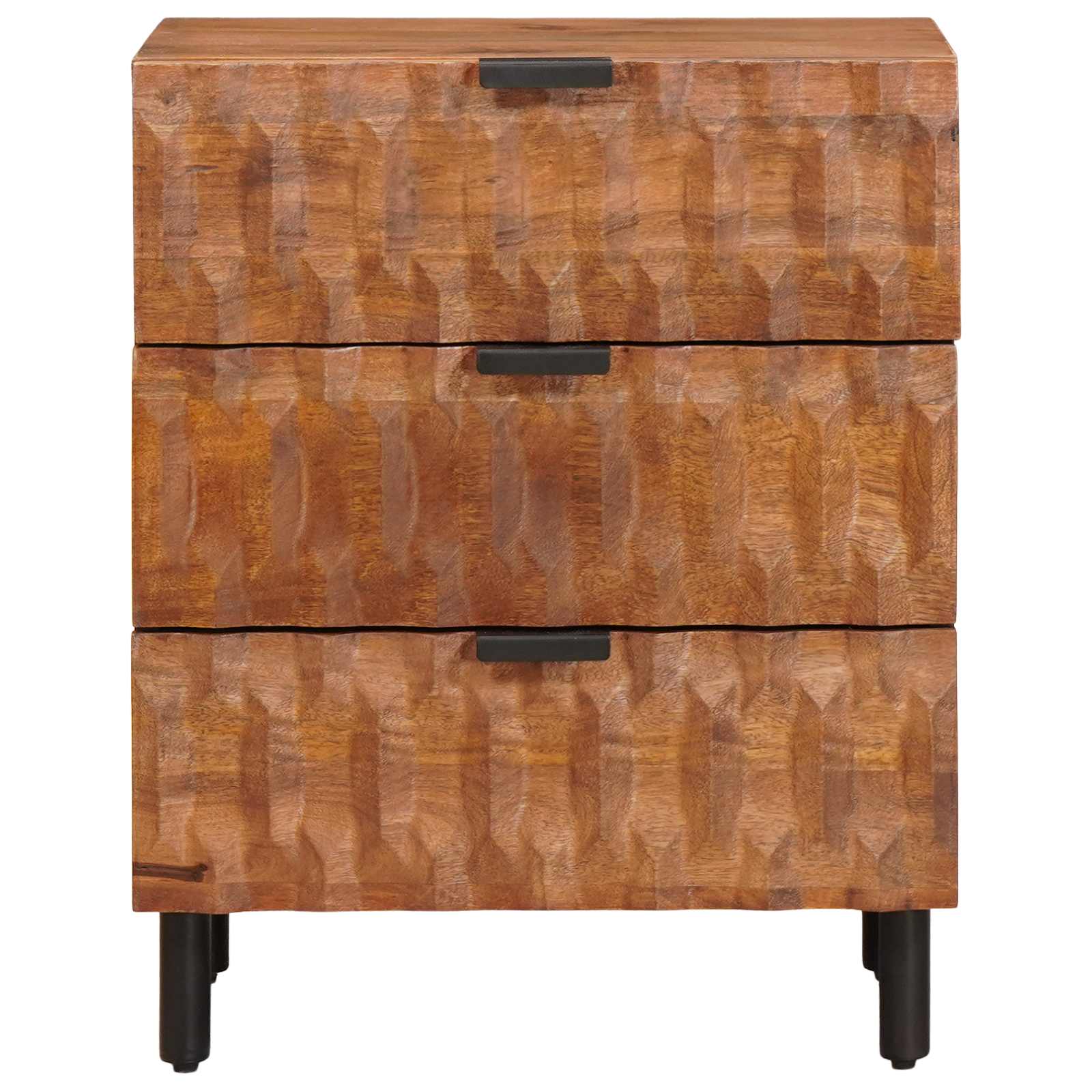 Bedside Cabinet Brown 50 x 33 x 62 cm Solid Mango Wood