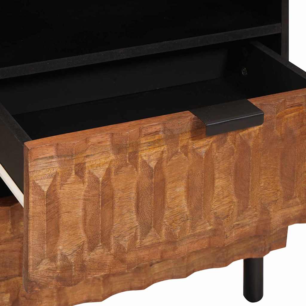 Bedside Cabinet Brown 50 x 33 x 60 cm Solid Mango Wood