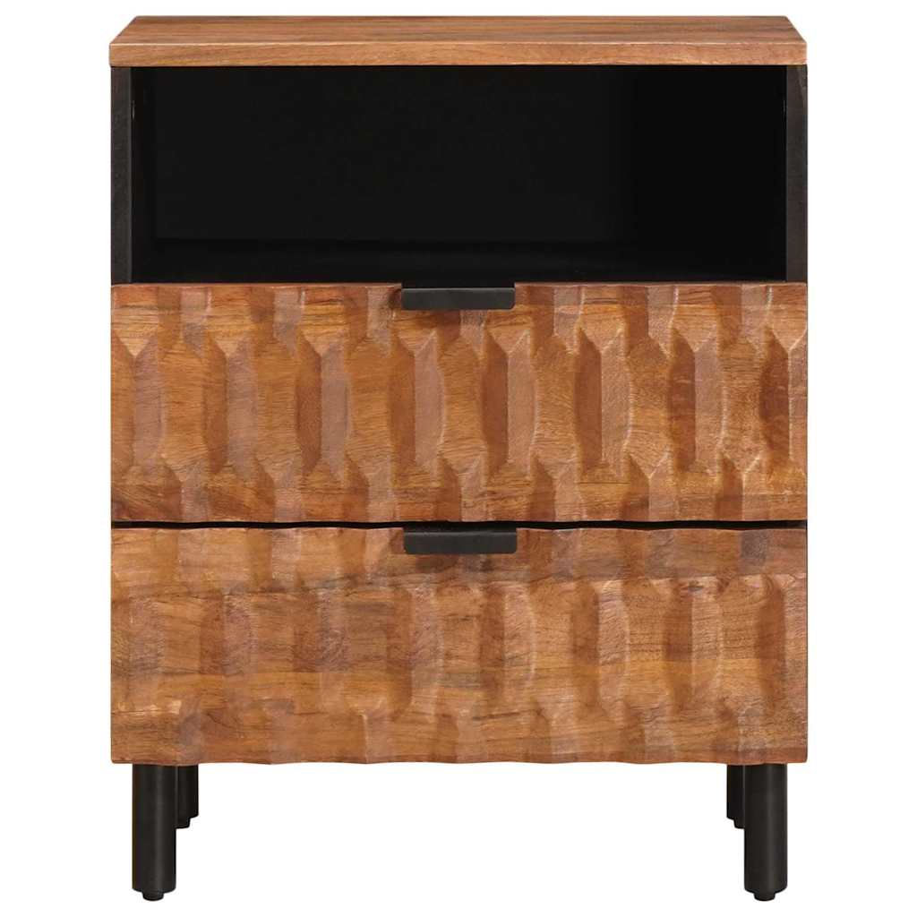 Bedside Cabinet Brown 50 x 33 x 60 cm Solid Mango Wood