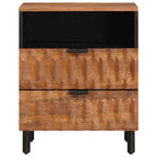 Bedside Cabinet Brown 50 x 33 x 60 cm Solid Mango Wood