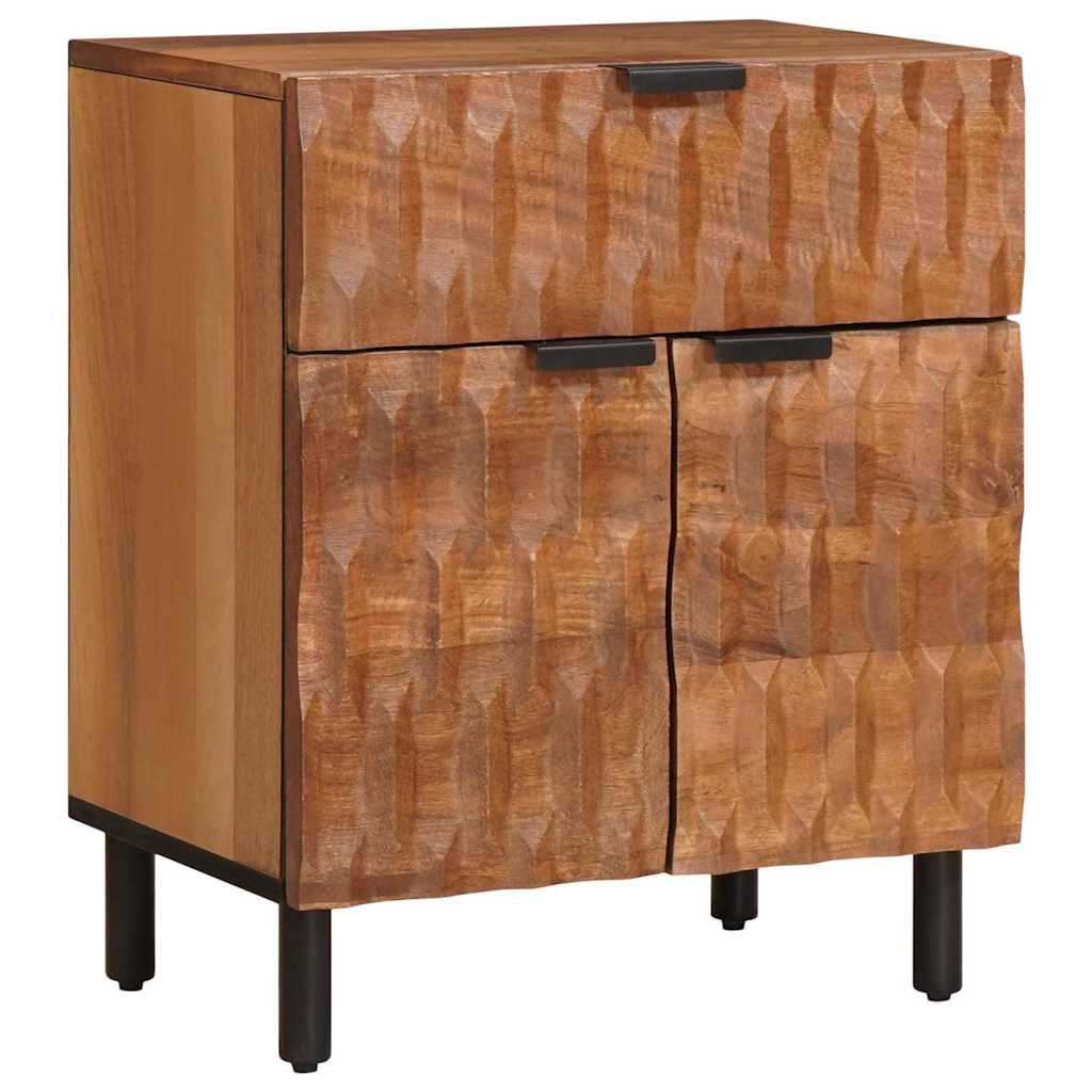 Bedside Cabinet Brown 50 x 33 x 60 cm Solid Mango Wood