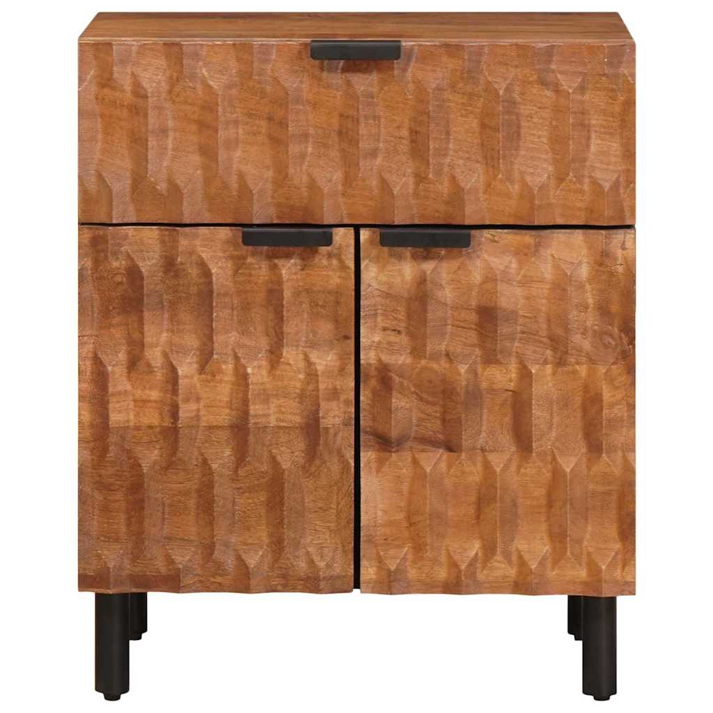 Bedside Cabinet Brown 50 x 33 x 60 cm Solid Mango Wood