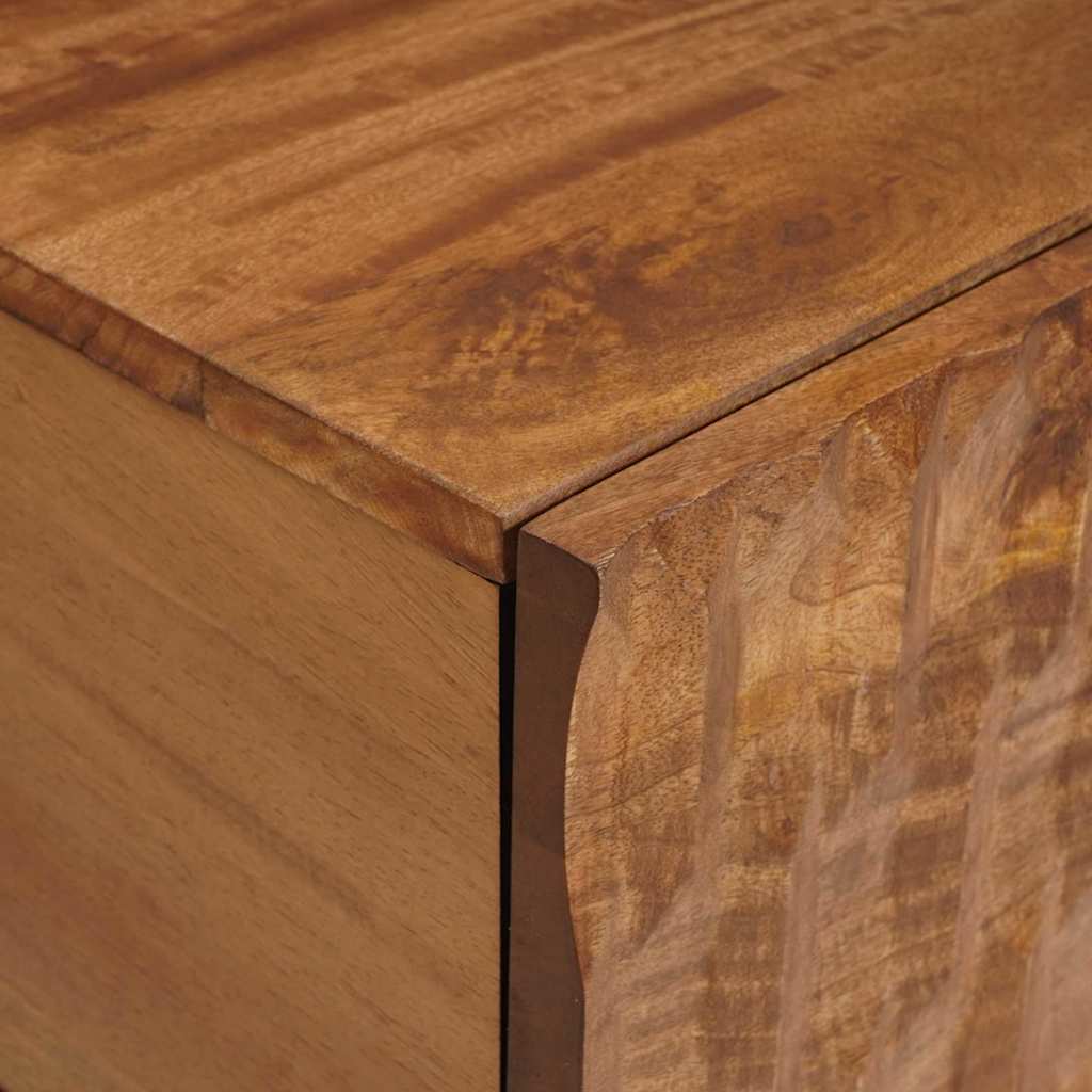 TV Cabinet with Drawer Acacia Brown Finish 105 x 33.5 x 46 cm