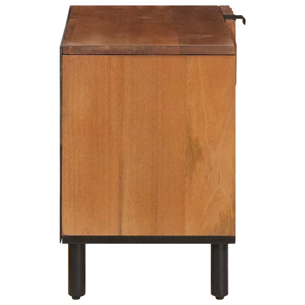 TV Cabinet Acacia Brown Finish 80 x 33 x 46 cm Solid Mango Wood