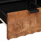 TV Cabinet with Drawer Acacia Brown Finish 100 x 33.5 x 46 cm