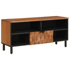 TV Cabinet with Drawer Acacia Brown Finish 100 x 33.5 x 46 cm