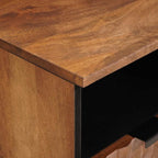 TV Cabinet with Drawer Acacia Brown Finish 100 x 33.5 x 46 cm