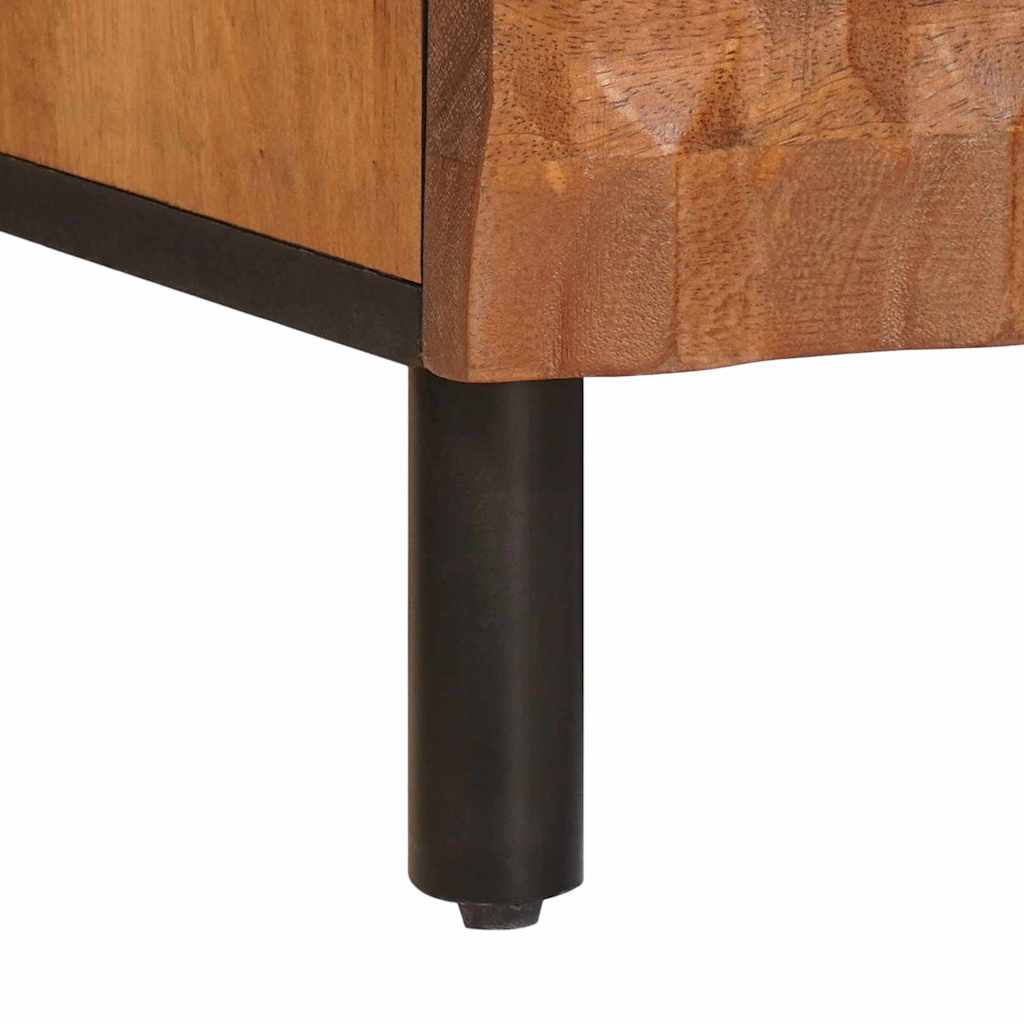 TV Cabinet with Drawer Acacia Brown Finish 100 x 33.5 x 46 cm