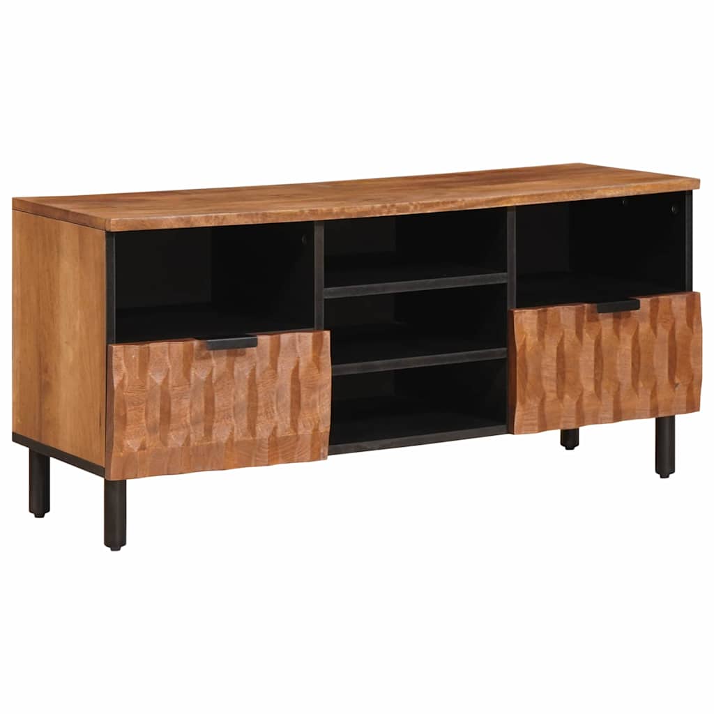 TV Cabinet with Drawer Acacia Brown Finish 100 x 33.5 x 46 cm