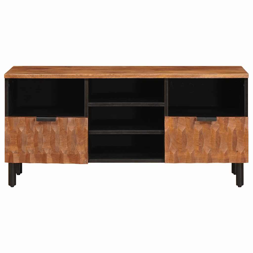 TV Cabinet with Drawer Acacia Brown Finish 100 x 33.5 x 46 cm