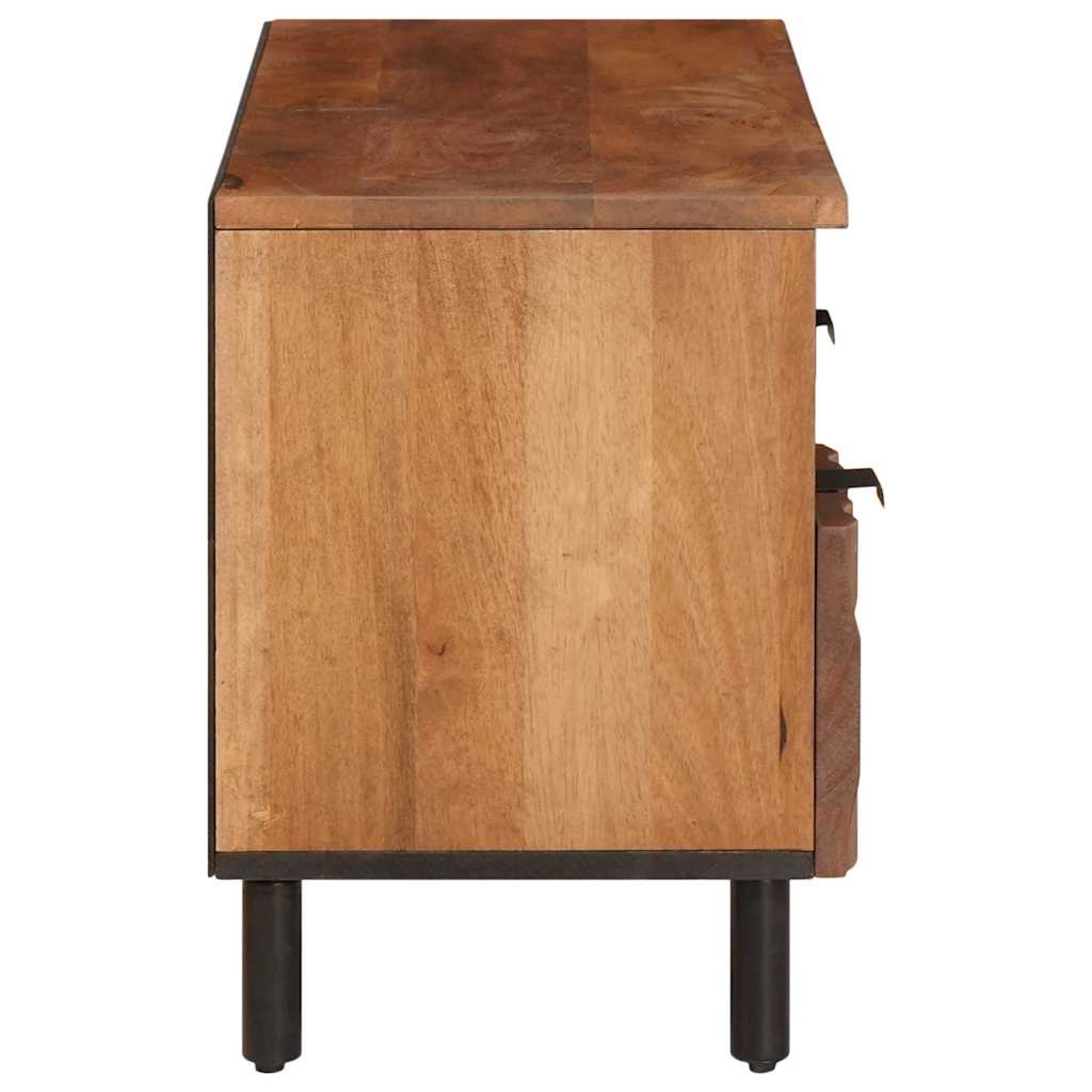 TV Cabinet with Drawer Acacia Brown Finish 100 x 33.5 x 46 cm