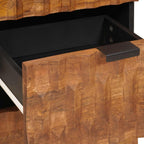 Sideboard with Drawer Acacia Brown Finish 40 x 33.5 x 75 cm