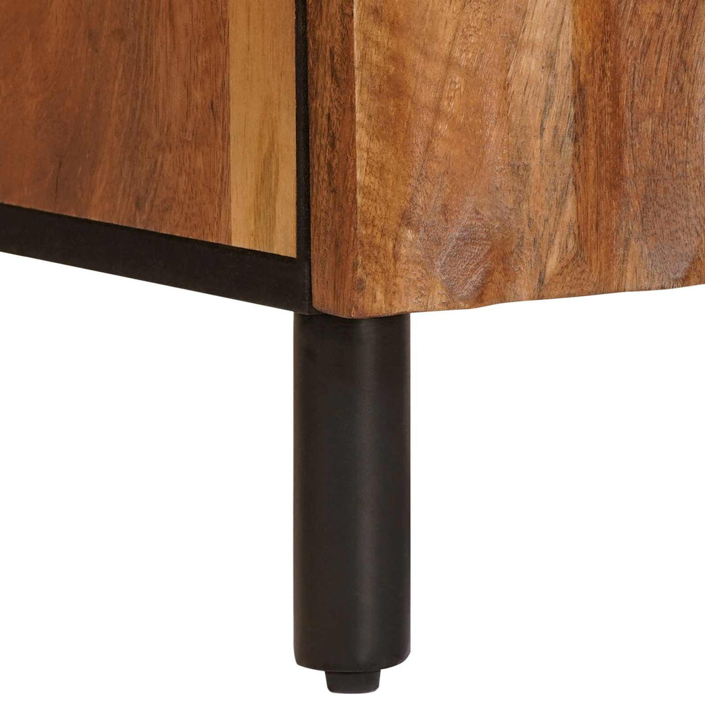 Sideboard Acacia Brown Finish 40 x 33 x 75 cm Solid Mango Wood