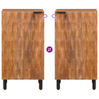 Sideboard Acacia Brown Finish 40 x 33 x 75 cm Solid Mango Wood