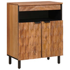 Sideboard Acacia Brown Finish 60 x 33 x 75 cm Solid Mango Wood