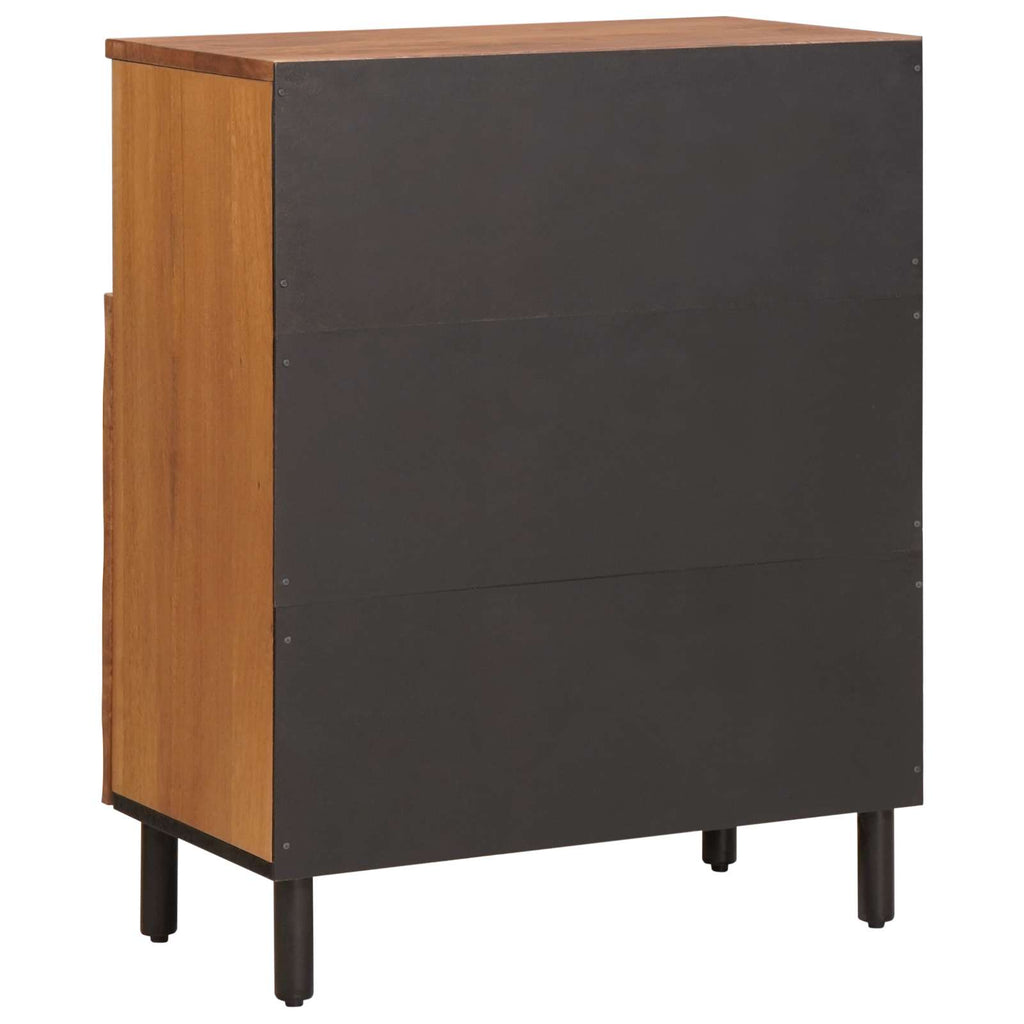 Sideboard Acacia Brown Finish 60 x 33 x 75 cm Solid Mango Wood