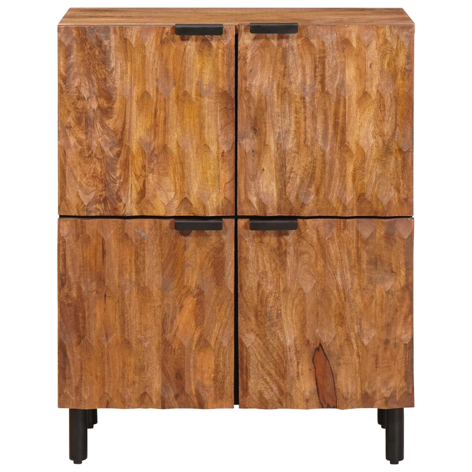 Sideboard Acacia Brown Finish 60 x 33 x 75 cm Solid Mango Wood