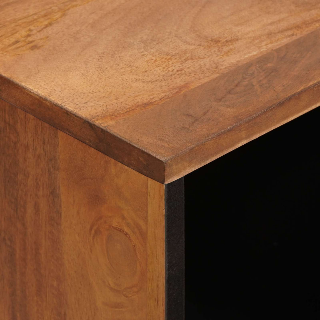 Sideboard Acacia Brown Finish 80 x 33 x 75 cm Solid Mango Wood