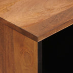 Sideboard Acacia Brown Finish 80 x 33 x 75 cm Solid Mango Wood