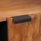 Sideboard Acacia Brown Finish 90 x 33 x 75 cm Solid Mango Wood