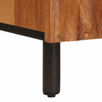 Sideboard Acacia Brown Finish 90 x 33 x 75 cm Solid Mango Wood