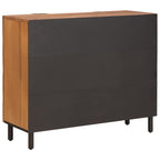 Sideboard Acacia Brown Finish 90 x 33 x 75 cm Solid Mango Wood