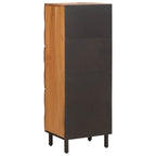 Highboard Acacia Brown Finish 40 x 33 x 110 cm Solid Mango Wood