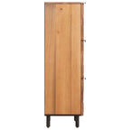 Highboard Acacia Brown Finish 40 x 33 x 110 cm Solid Mango Wood