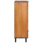Highboard Acacia Brown Finish 60 x 33 x 100 cm Solid Mango Wood