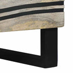 Bedside Cabinet with Drawer White and Black 40 x 33 x 46 cm