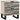 Bedside Cabinet with Drawer White and black 40 x 33 x 46 cm