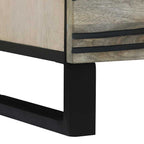 Bedside Cabinet with Drawer White and Black 40 x 33 x 46 cm