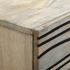 Bedside Cabinet with Drawer White and Black 50 x 33 x 60 cm