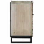 Bedside Cabinet with Drawer White and Black 50 x 33 x 60 cm