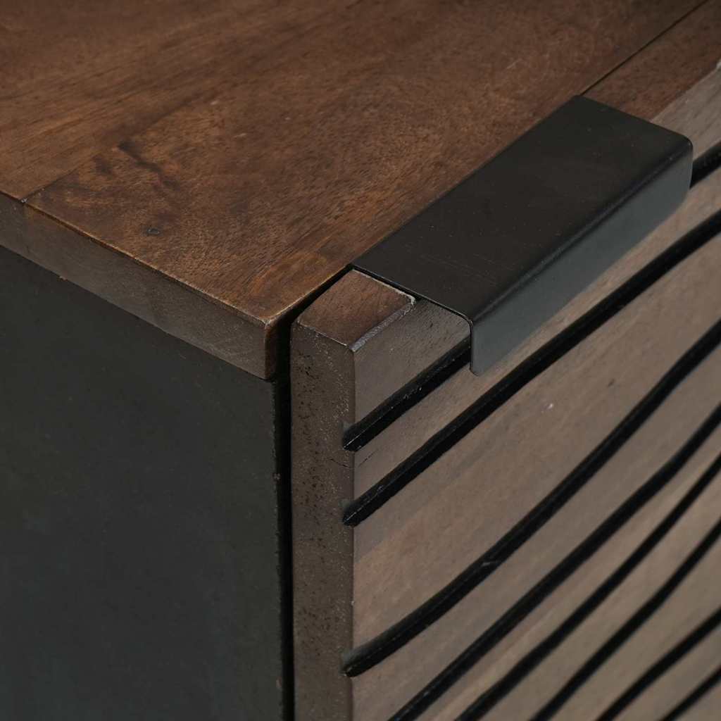 Bedside Cabinet Walnut 40 x 33 x 46 cm Solid Acacia wood