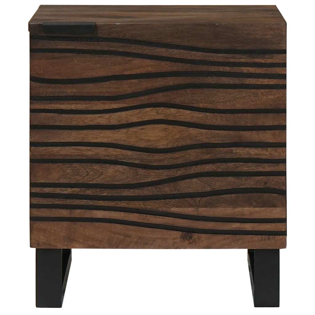 Bedside Cabinet Walnut 40 x 33 x 46 cm Solid Acacia wood